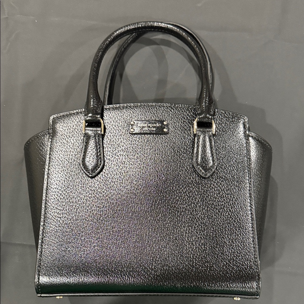 kate spade Black Leather Top-Handle Satchel